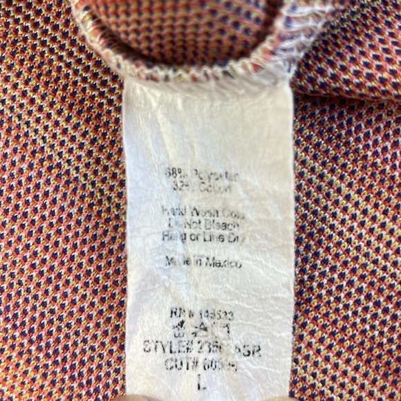 W5 Womens Tank Top Multicolor Yellow Striped Sleeveless Halter Textured Nubby Lg - Picture 5 of 9